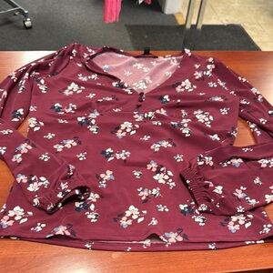 Banana republic factory floral top XS // 042739